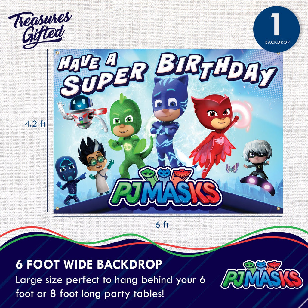 PJ Masks Backdrop - PJ Masks Party Supplies
