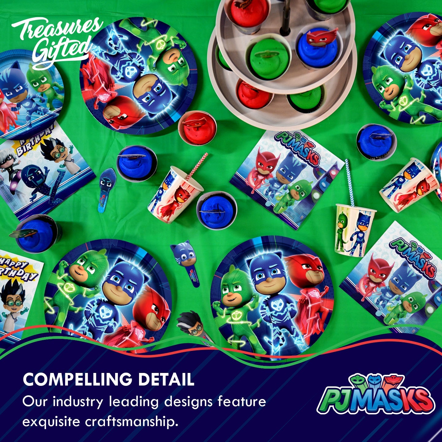 PJ Masks Balloon Bouquet - PJ Masks Party Supplies