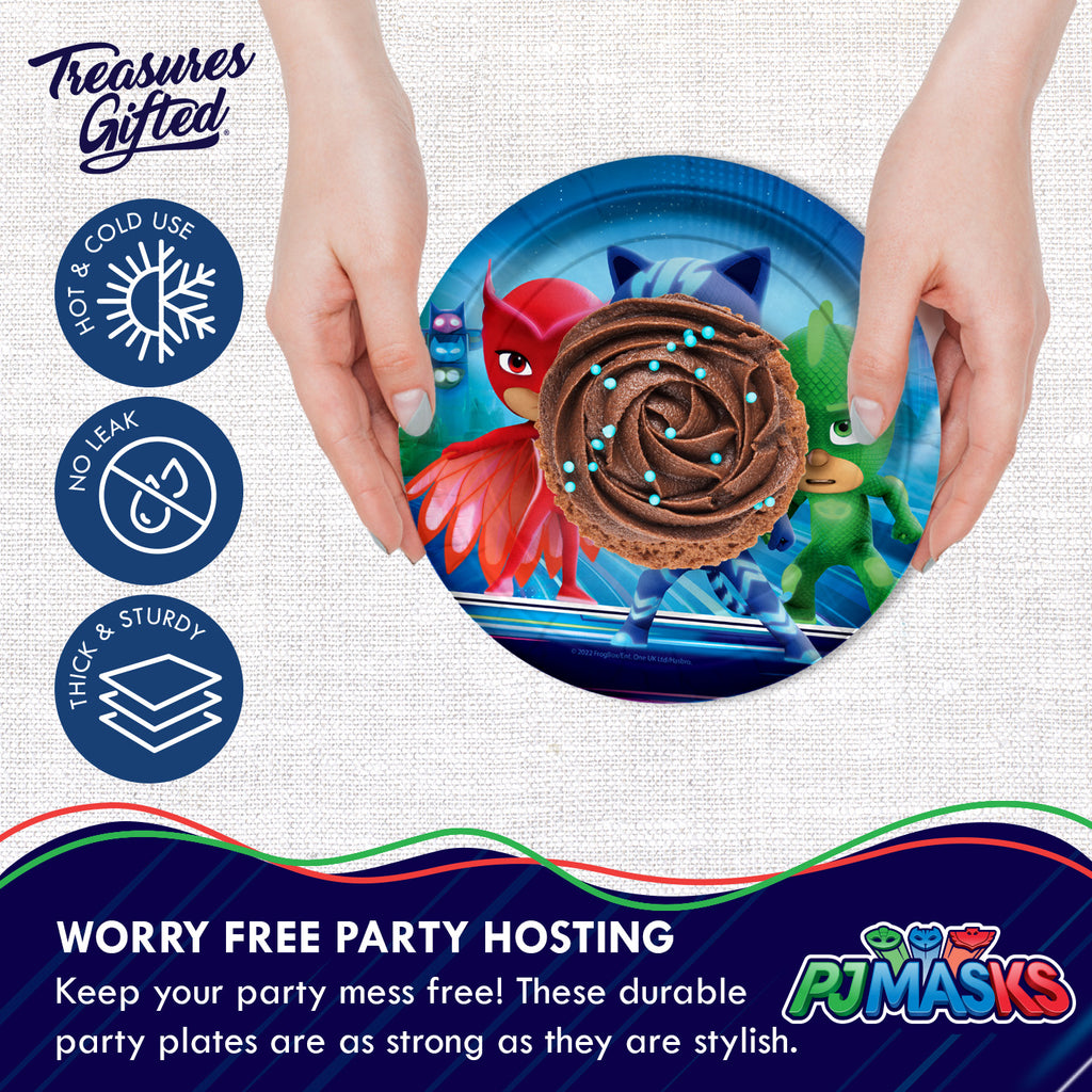PJ Masks Plates 7in - PJ Masks Party Supplies