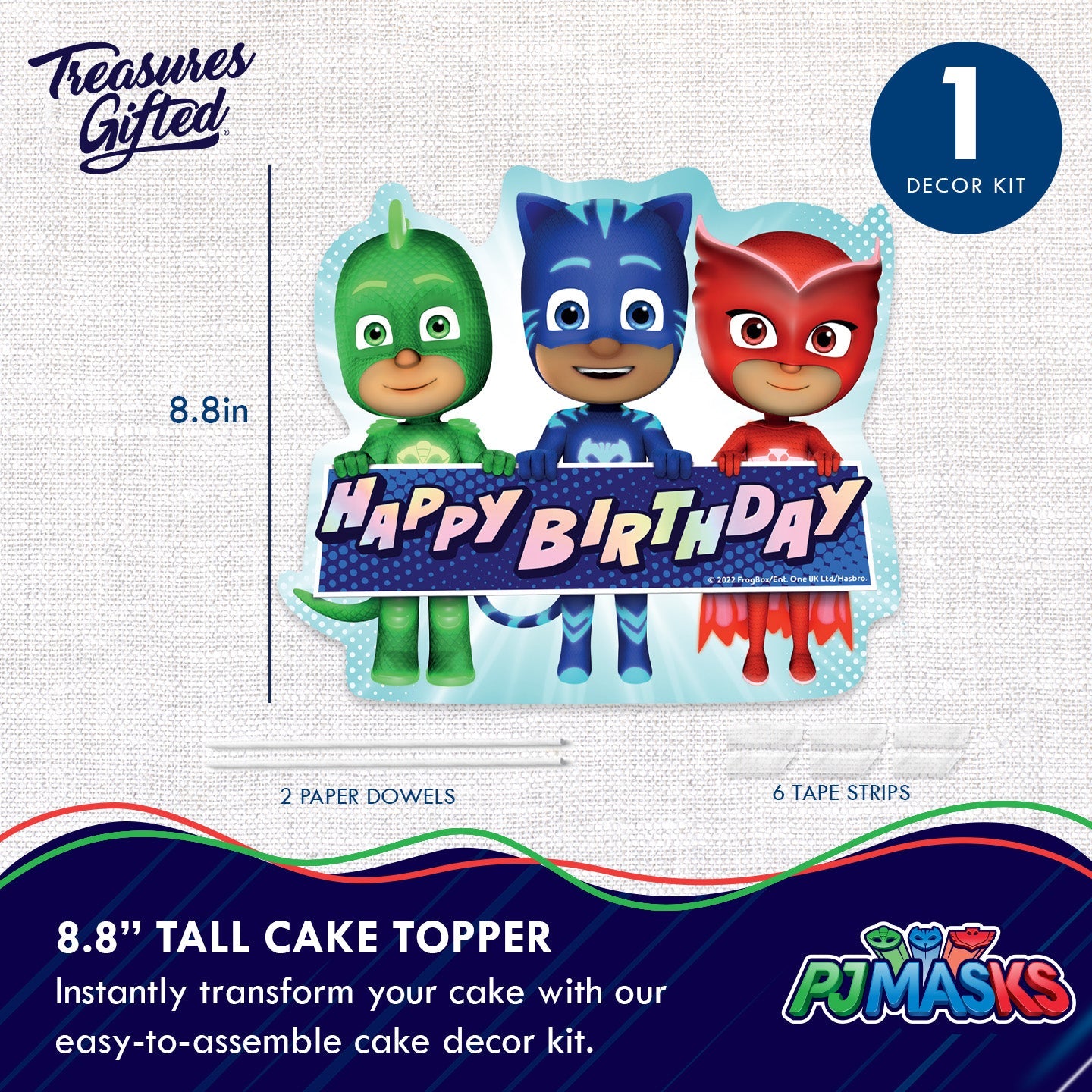 PJ Masks Cake Topper - PJ Masks Party Supplies
