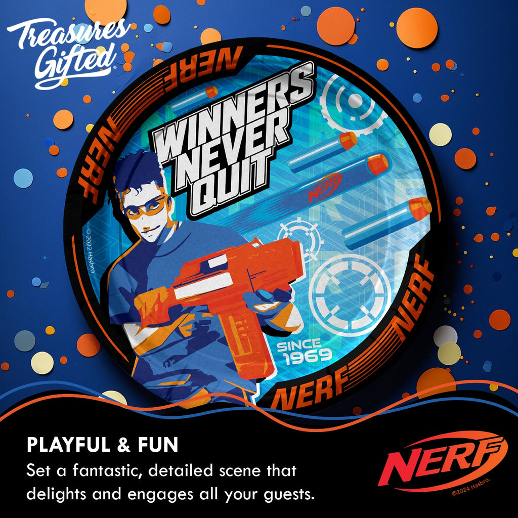 Nerf Plates 7in - Nerf Party Supplies