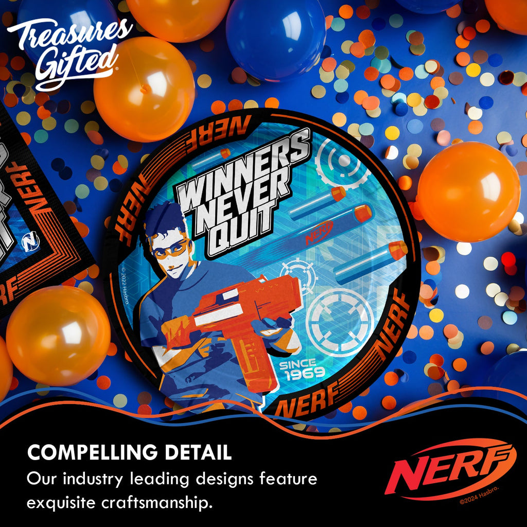 Nerf Plates 7in - Nerf Party Supplies