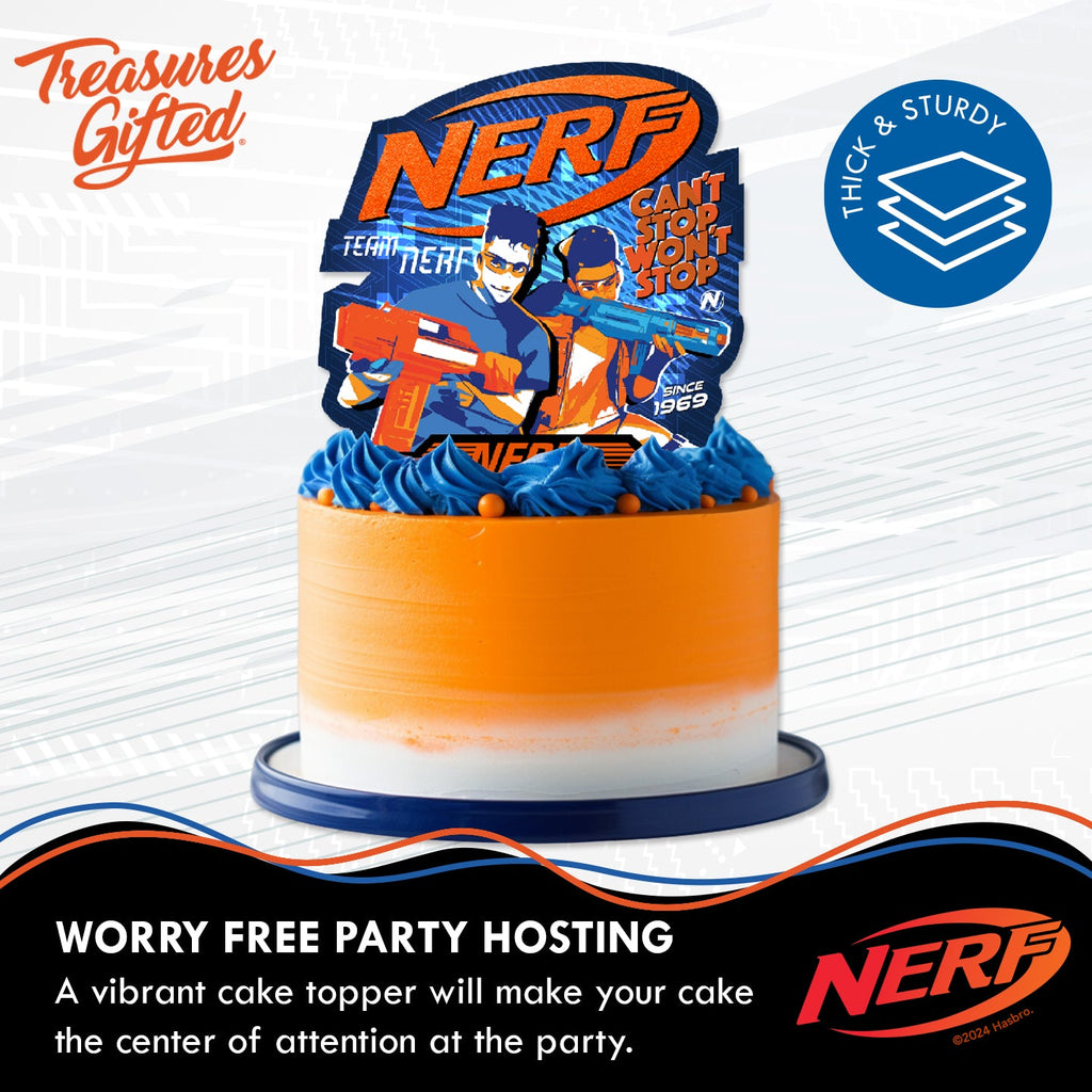 Nerf Cake Topper - Nerf Party Supplies