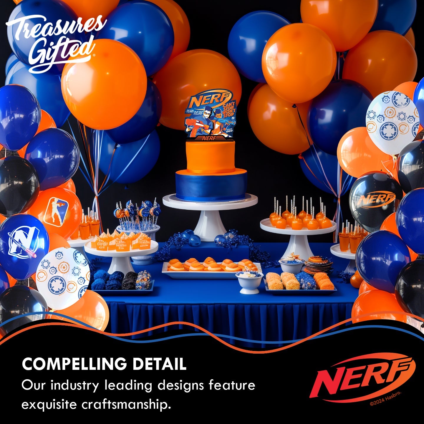 Nerf Cake Topper - Nerf Party Supplies