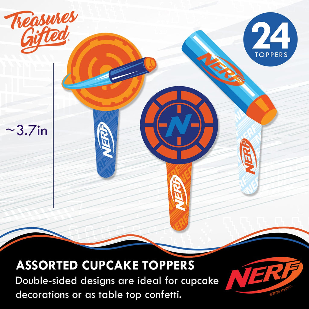 Nerf Cupcake Toppers & Nerf Cupcake Wrappers