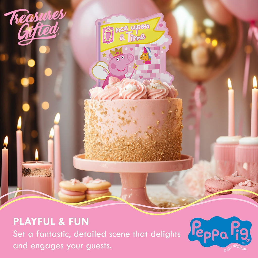 Princess Peppa Pig Cake Topper & Princess Peppa Pig Cupcake Toppers Kit