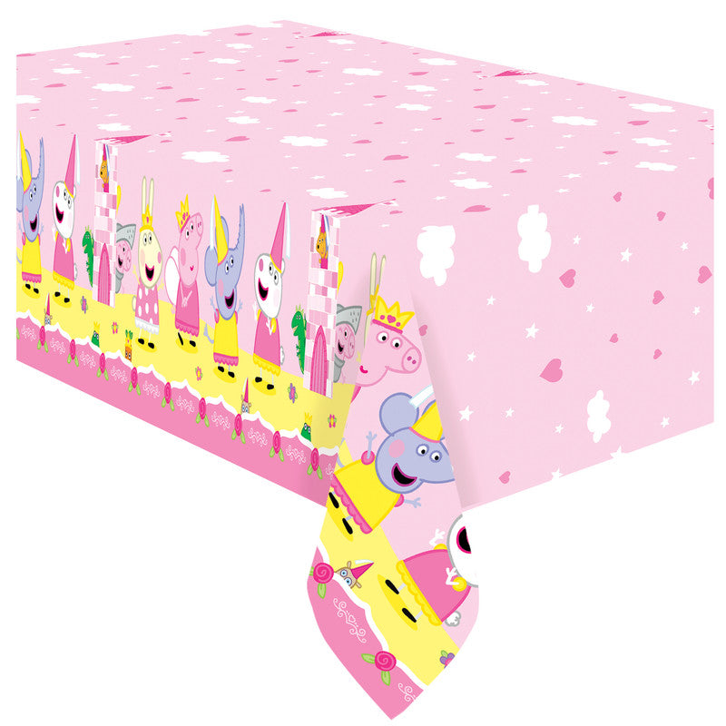 Princess Peppa Pig Table Cover - Princess Peppa Pig Party Supplies