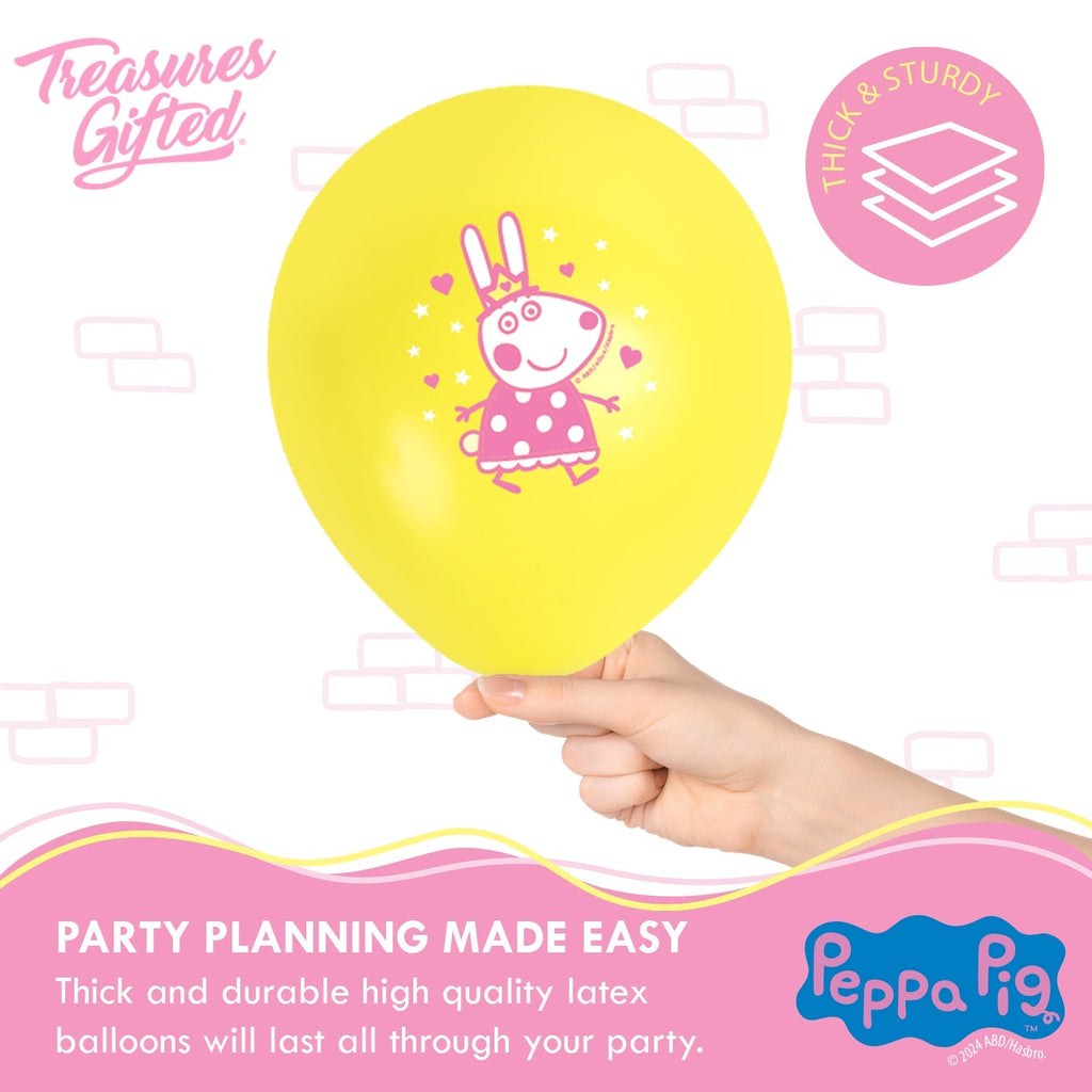 Princess Peppa Pig Balloons Bouquet - Princess Peppa Pig Party Supplies
