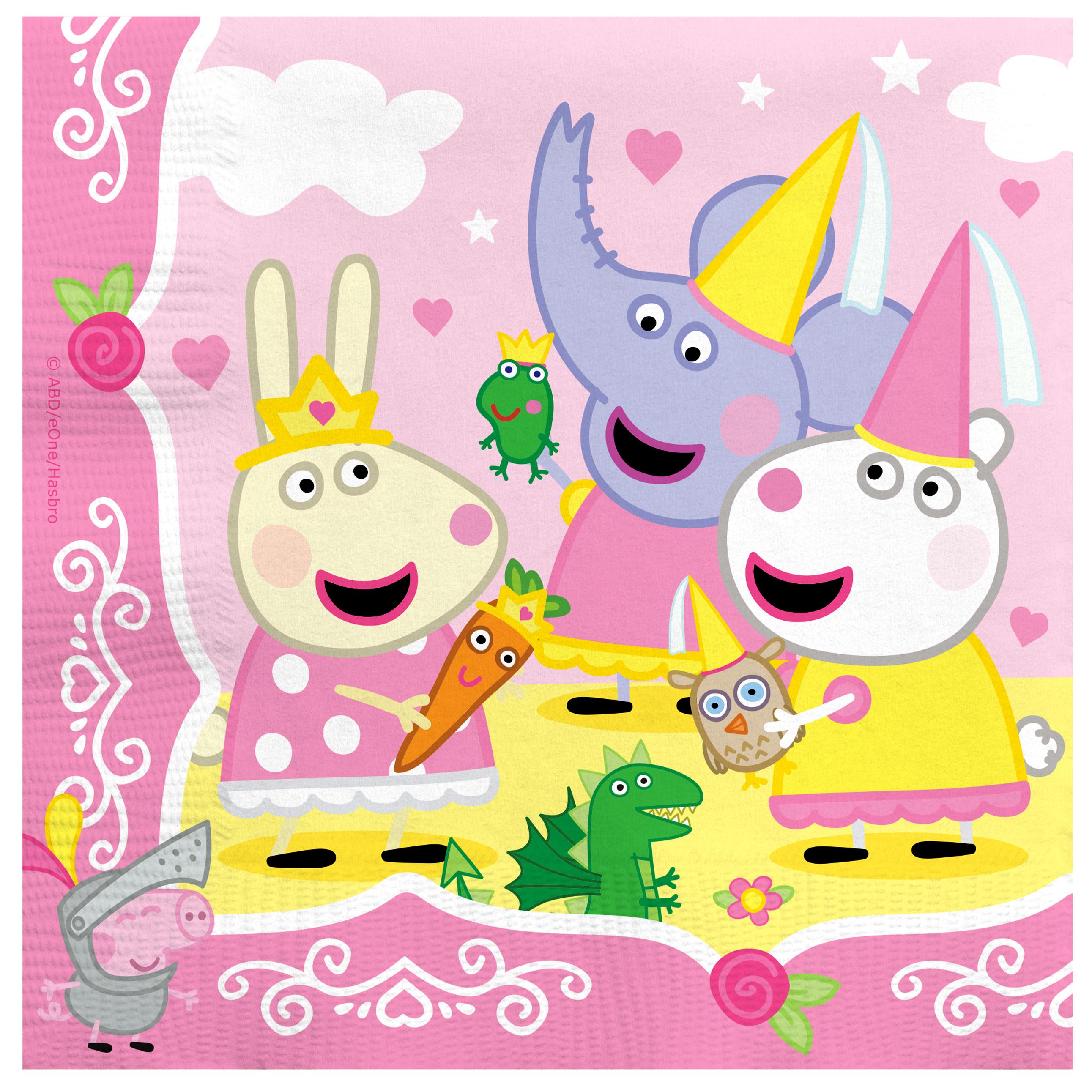 Princess Peppa Pig Napkins - Princess Peppa Pig Party Supplies
