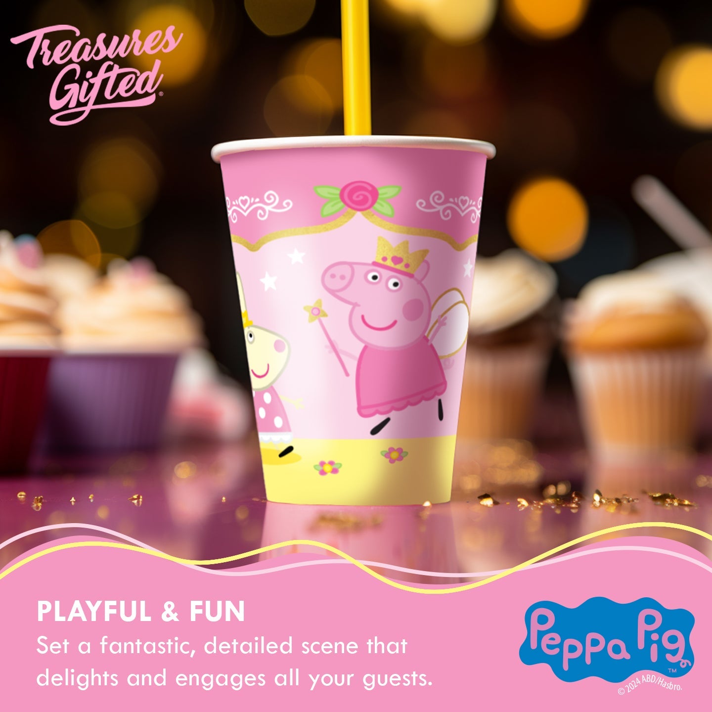 Princess Peppa Pig Cups - Princess Peppa Pig Party Supplies