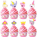 Princess Peppa Pig Cupcake Toppers & Princess Peppa Pig Cupcake Wrappers