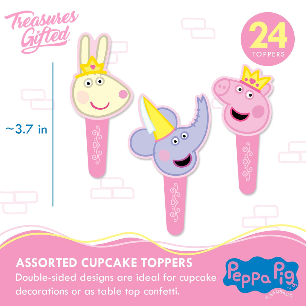 Princess Peppa Pig Cupcake Toppers & Princess Peppa Pig Cupcake Wrappers