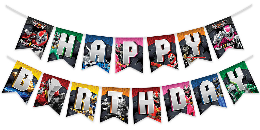 Power Rangers Birthday Banner - Power Rangers Party Supplies
