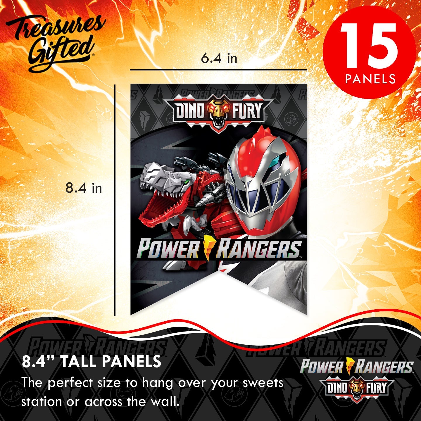 Power Rangers Birthday Banner - Power Rangers Party Supplies