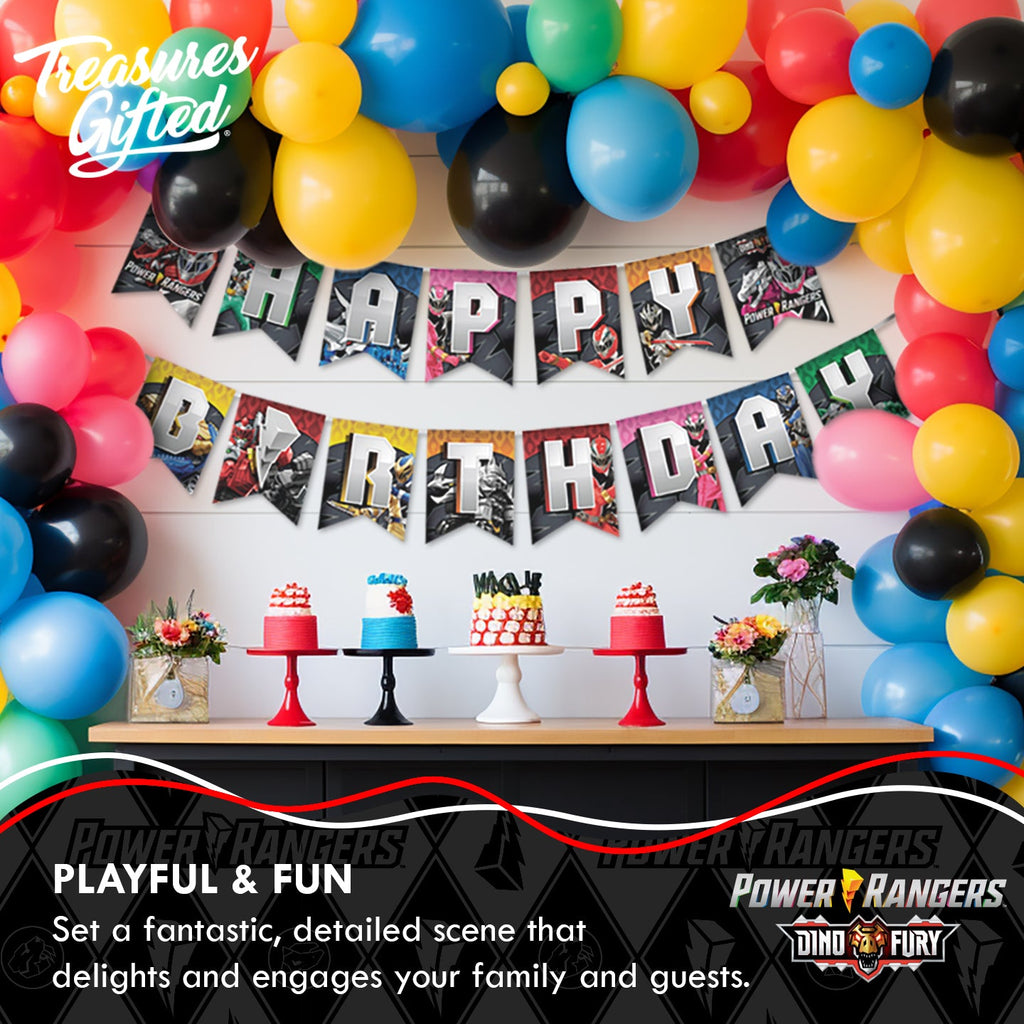 Power Rangers Birthday Banner - Power Rangers Party Supplies