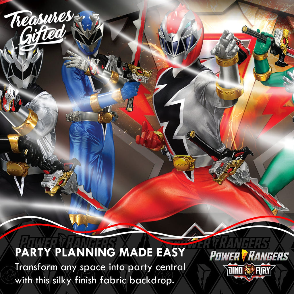 Power Rangers Birthday Backdrop - Power Rangers Party Supplies