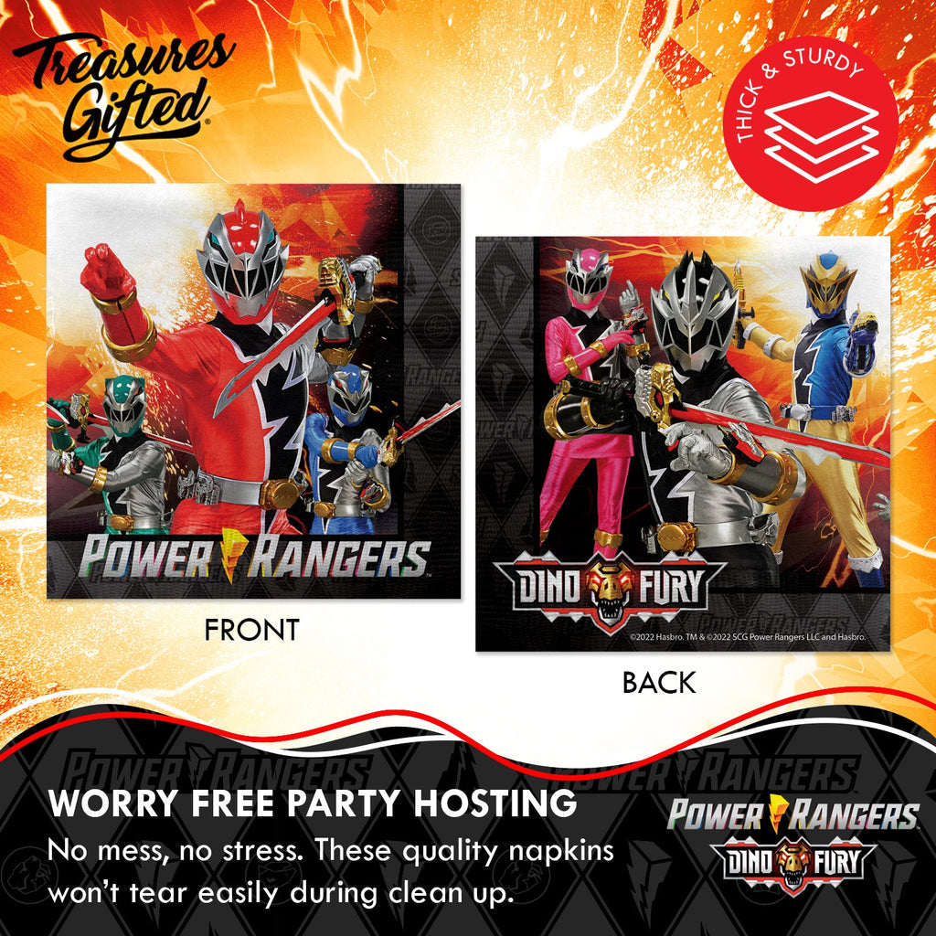 Power Rangers Napkins - Power Rangers Party Supplies