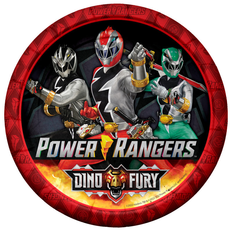 Power Rangers Plates 9in - Power Rangers Party Supplies