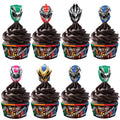 Power Rangers Cupcake Toppers & Power Rangers Cupcake Wrappers