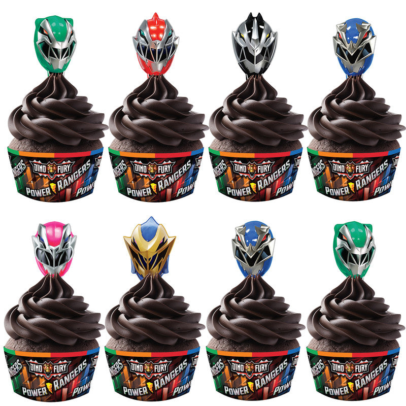 Power Rangers Cupcake Toppers & Power Rangers Cupcake Wrappers