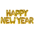 16 Inch Gold Foil Happy New Year Balloons