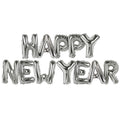 16 Inch Silver Foil Happy New Year Balloons
