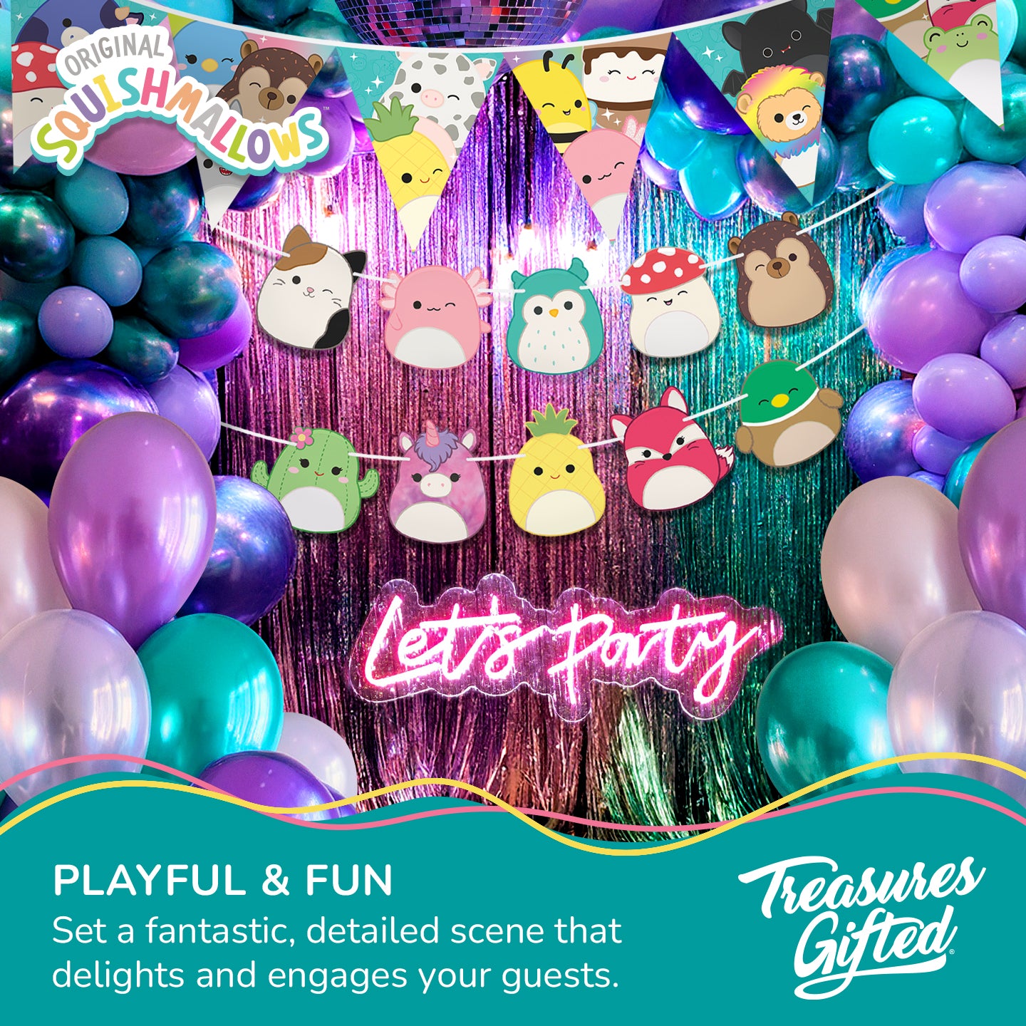 Squishmallows Banner - Squishmallows Party Decorations