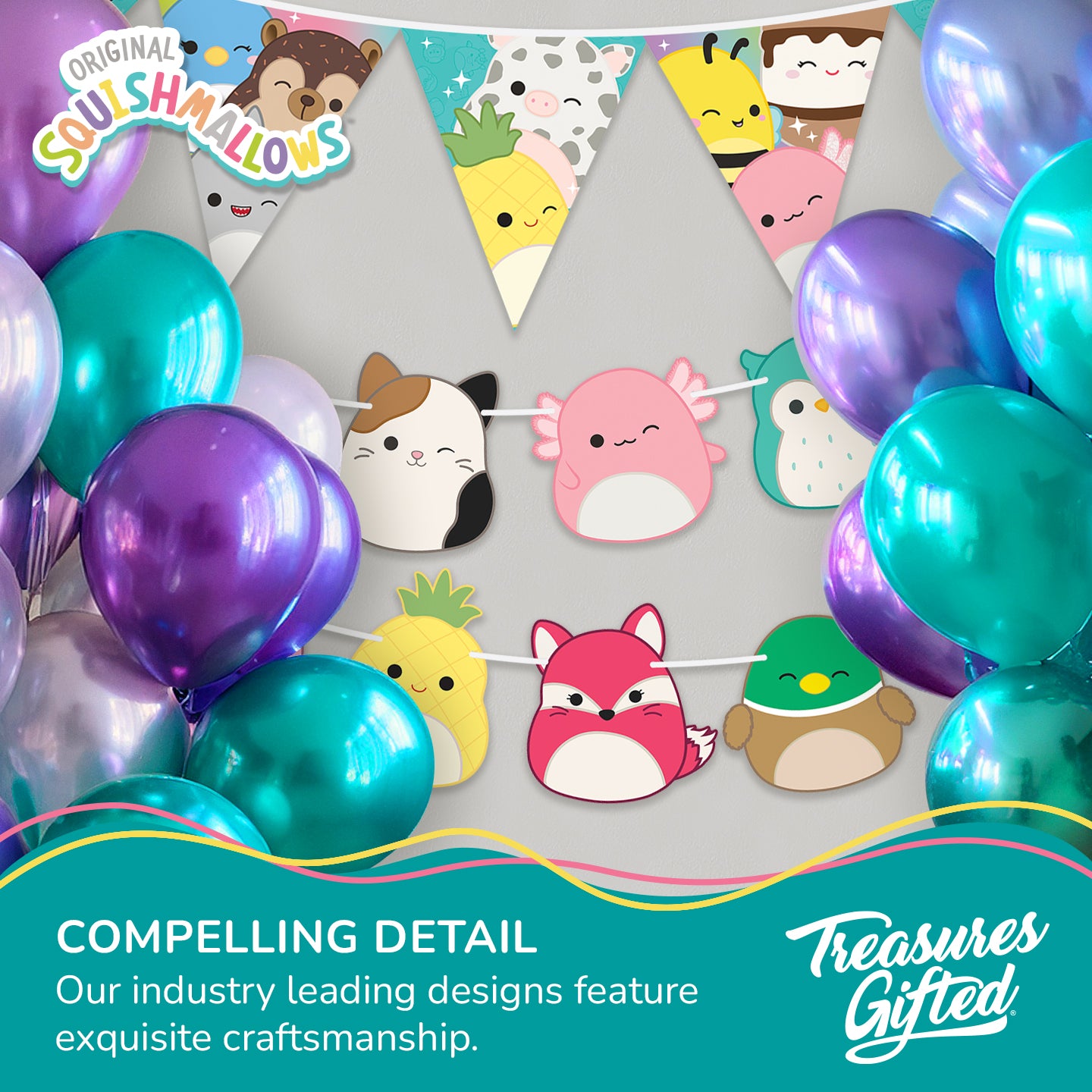 Squishmallows Banner - Squishmallows Party Decorations