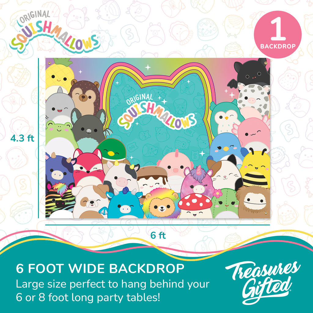 Squishmallows Backdrop - Squishmallows Party Decorations