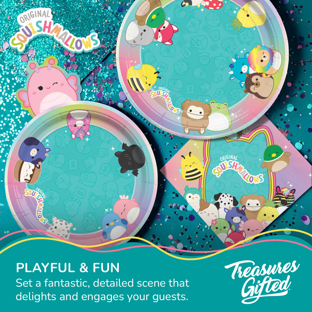 Squishmallows Plates 9in - Squishmallows Party Decorations