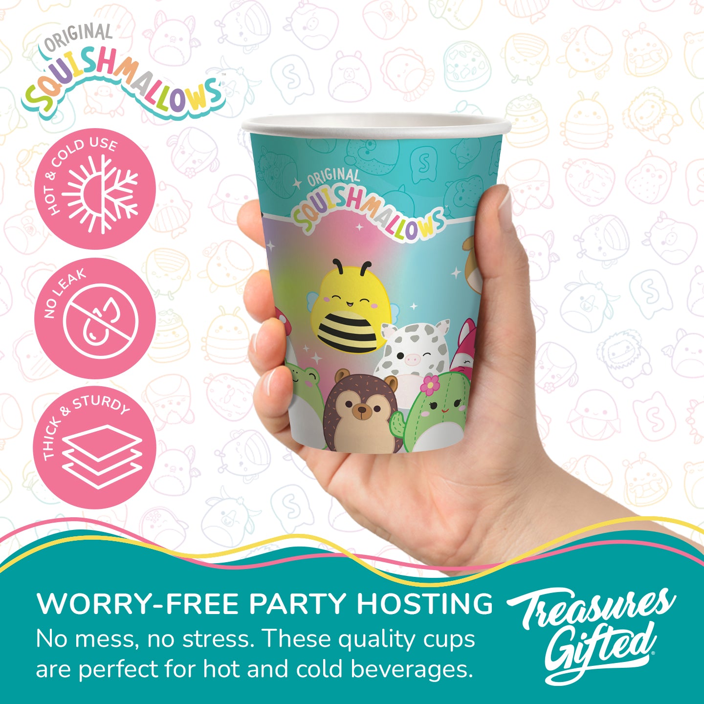 Squishmallows Cups - Squishmallows Party Decorations