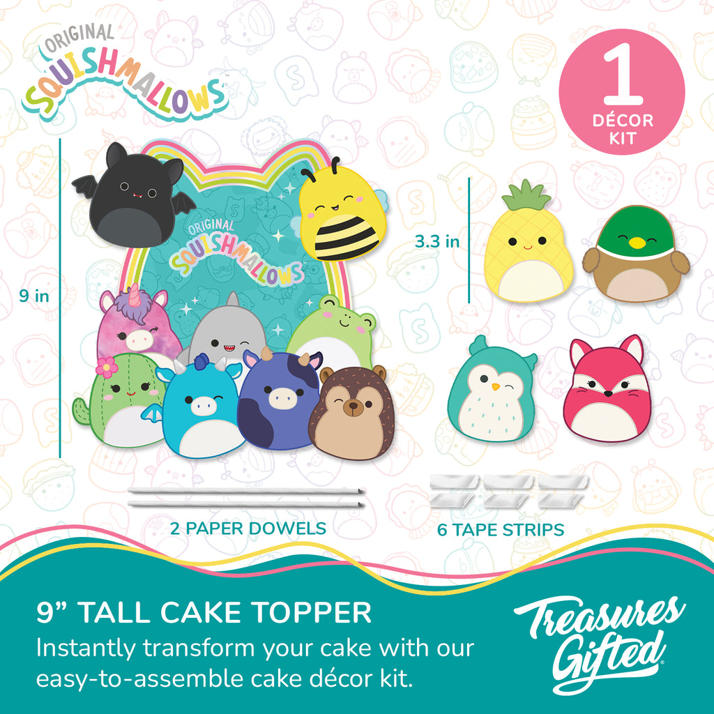 Squishmallows Cake Topper - Squishmallows Party Decorations