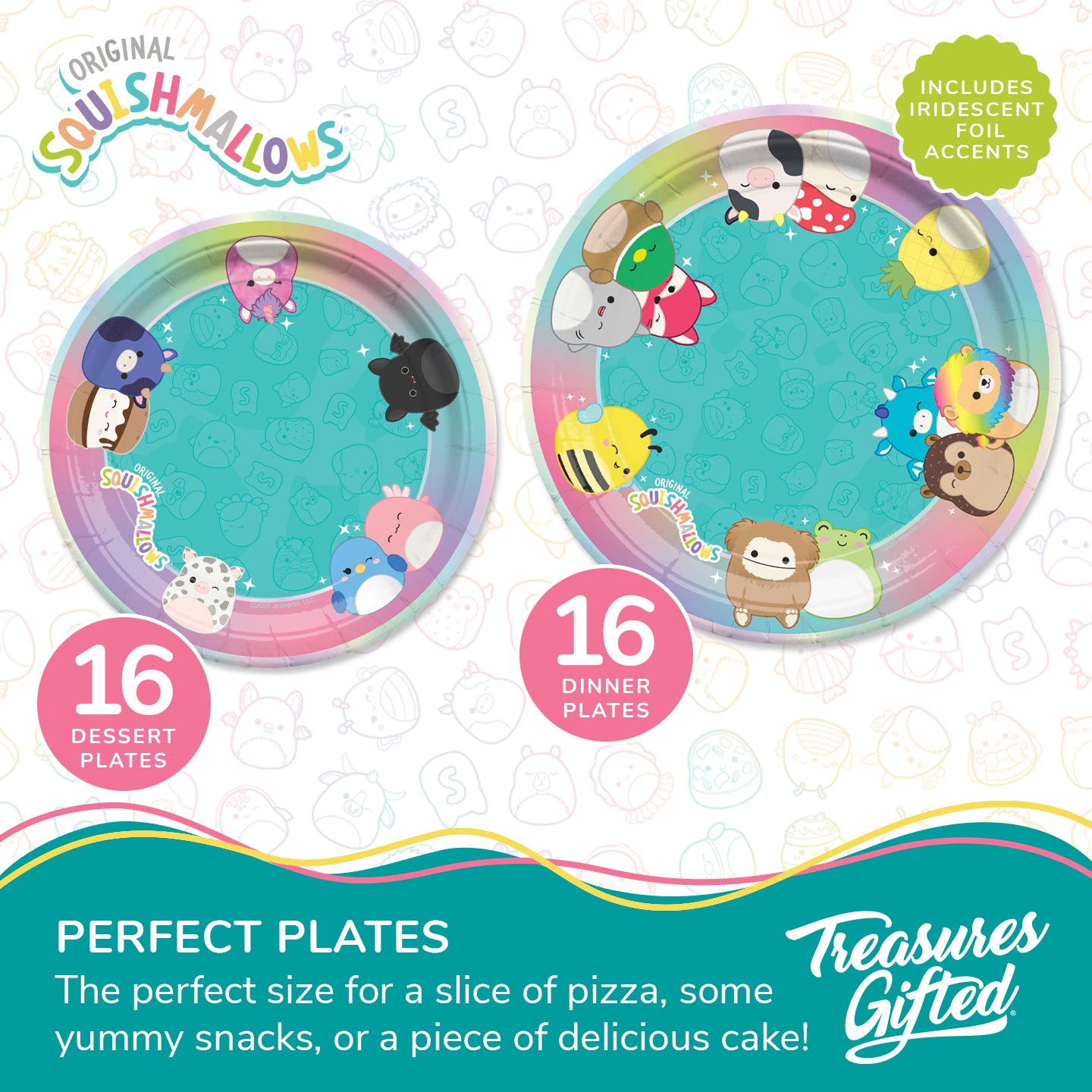 Squishmallows Party Decorations Ultimate Set for 16 Guests