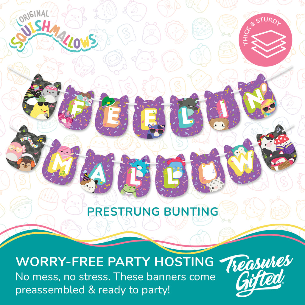 Club Squishmallows Banner - Club Squishmallows Party Decorations