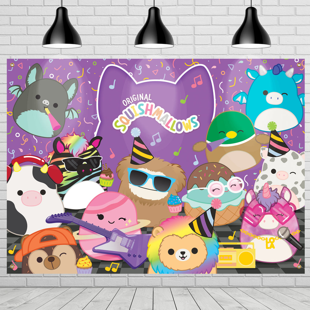 Club Squishmallows Backdrop - Club Squishmallows Party Decorations