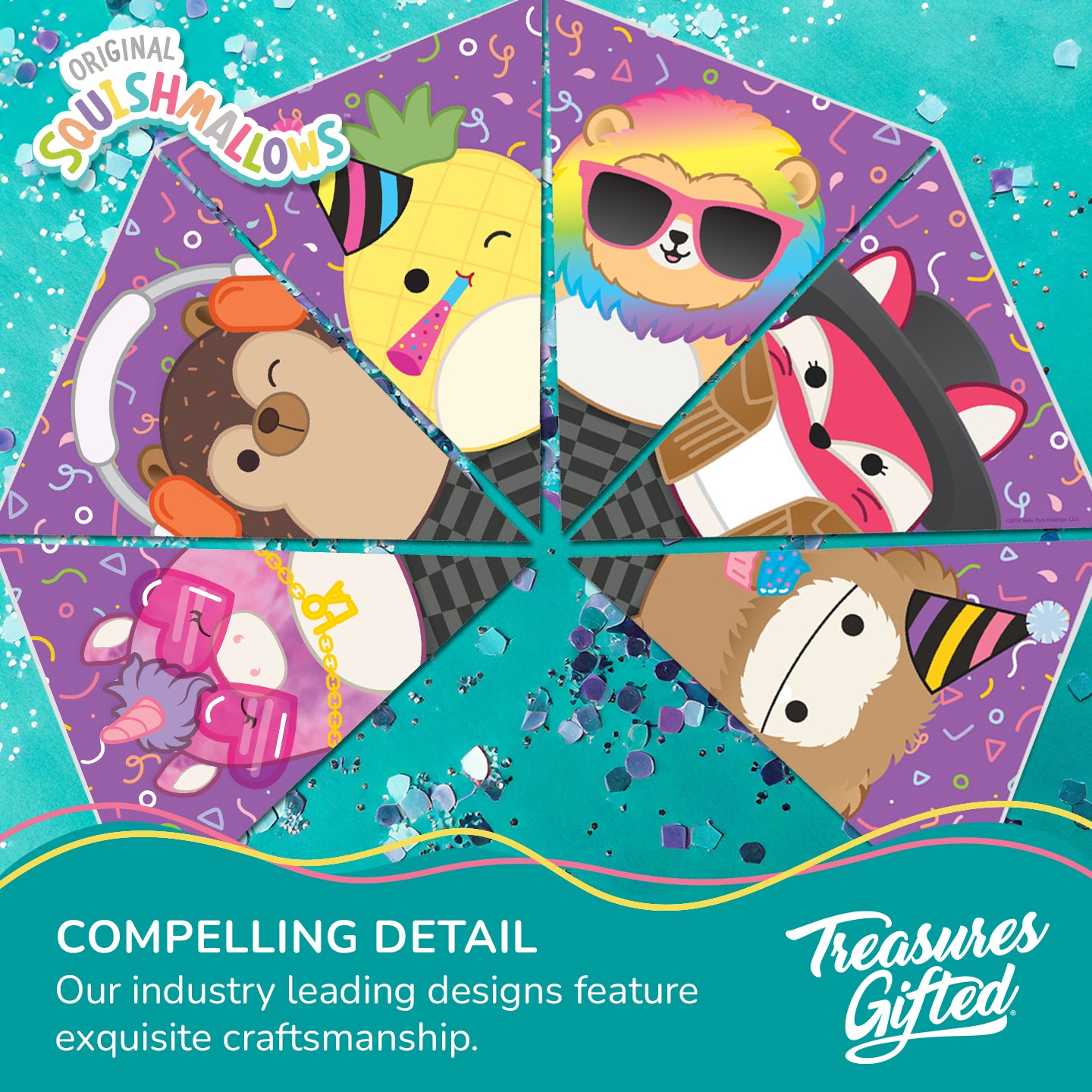 Club Squishmallows Birthday Banner Pennant - Club Squishmallows Party Decorations