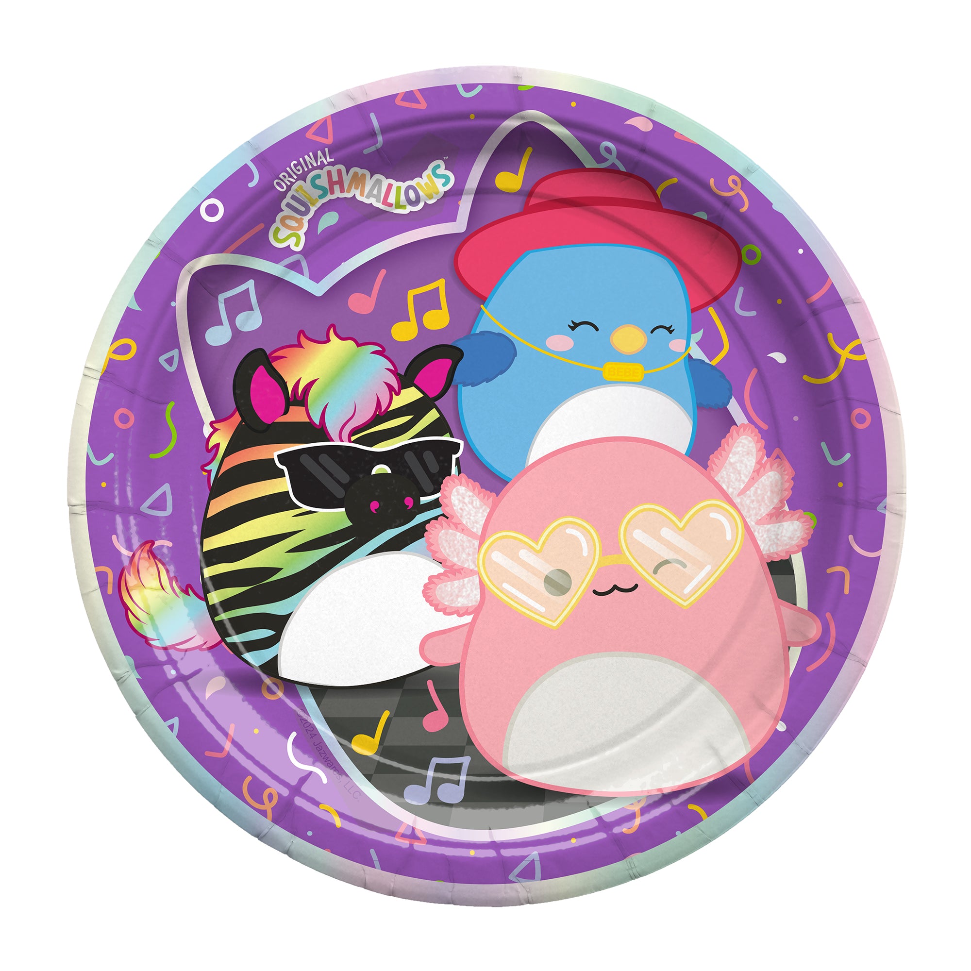 Club Squishmallows Plates 7in - Club Squishmallows Party Decorations