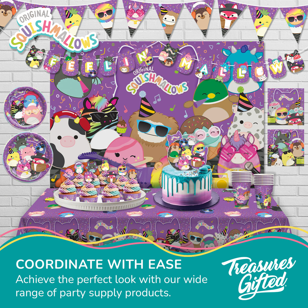 Club Squishmallows Plates 7in - Club Squishmallows Party Decorations