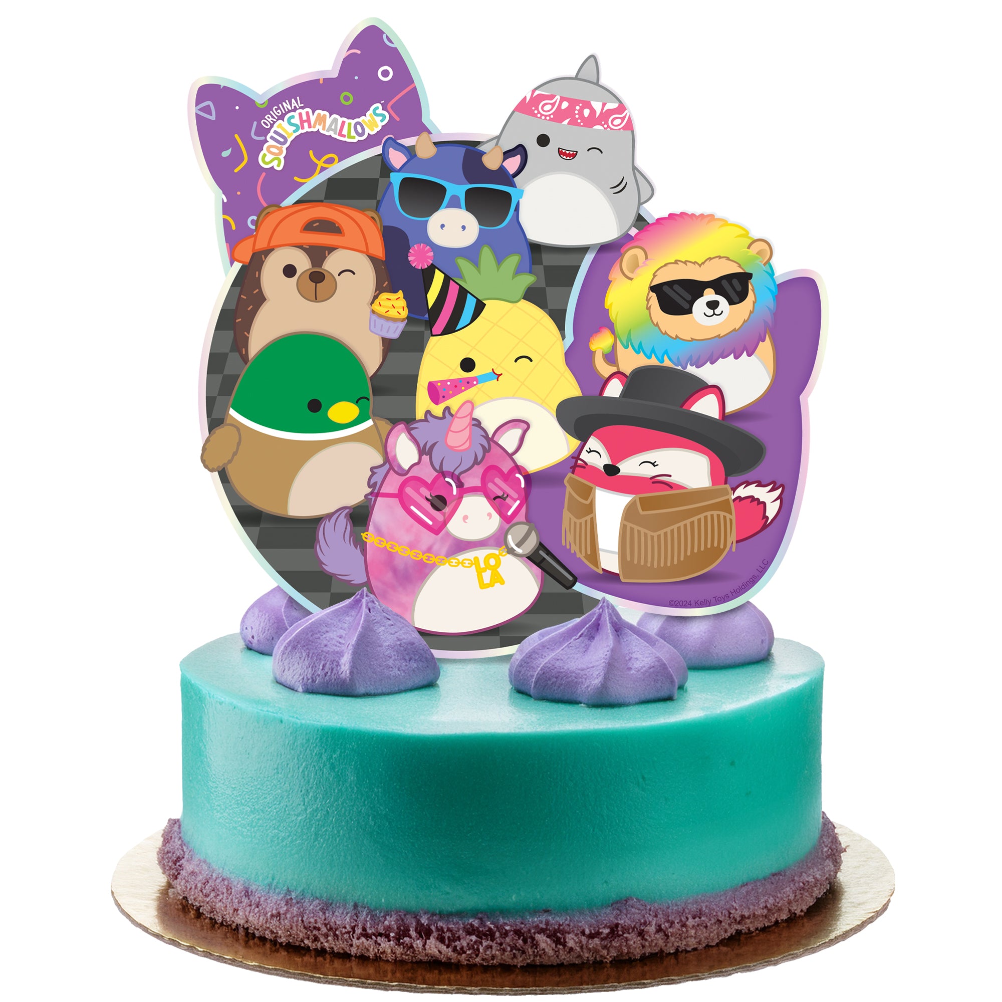Club Squishmallows Cake Topper - Club Squishmallows Party Decorations