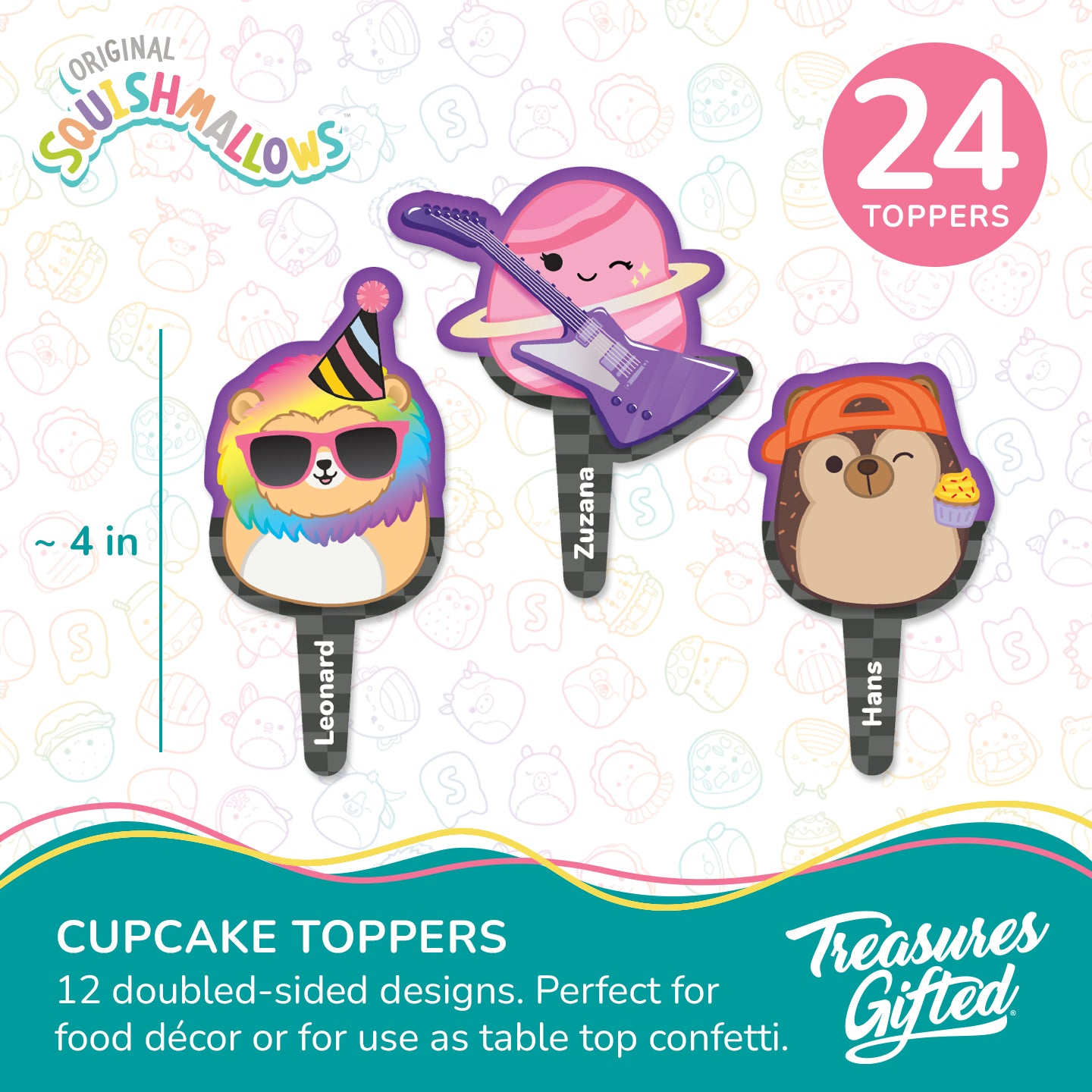 Club Squishmallows Cupcake Toppers & Club Squishmallows Cupcake Wrappers