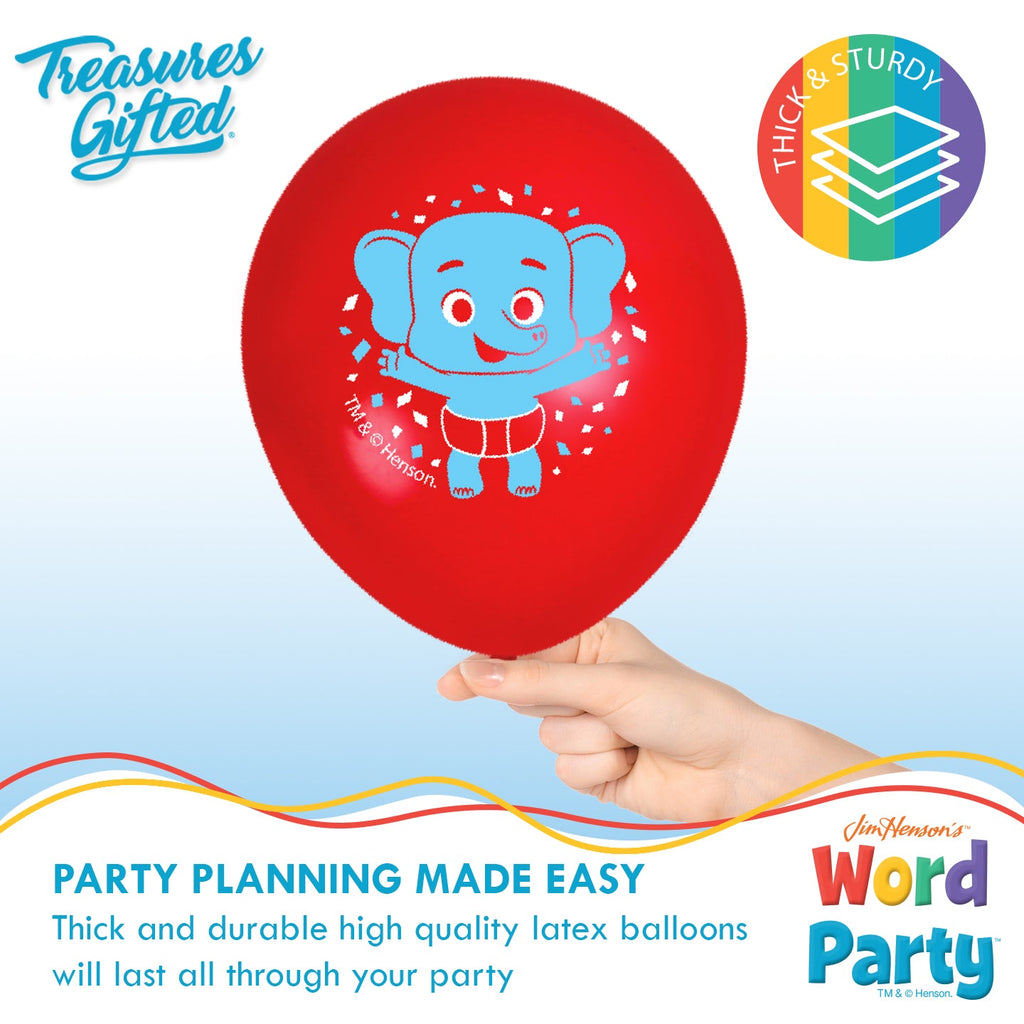 Word Party Balloons - Word Party Birthday Supplies