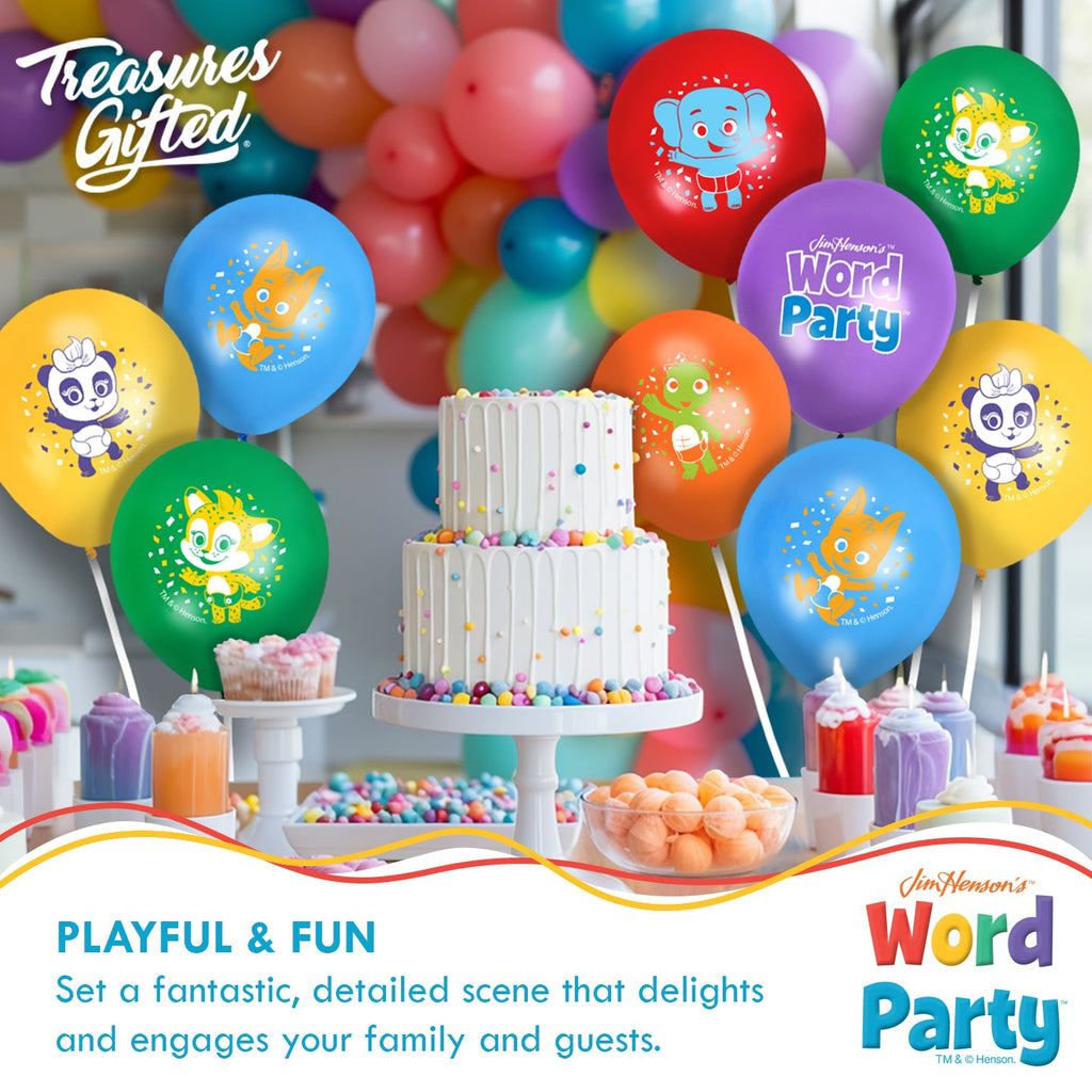Word Party Balloons - Word Party Birthday Supplies