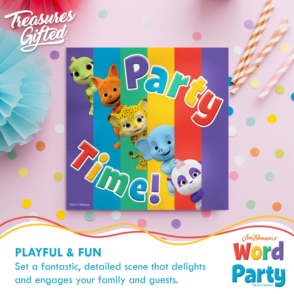 Word Party Napkins - Word Party Birthday Supplies