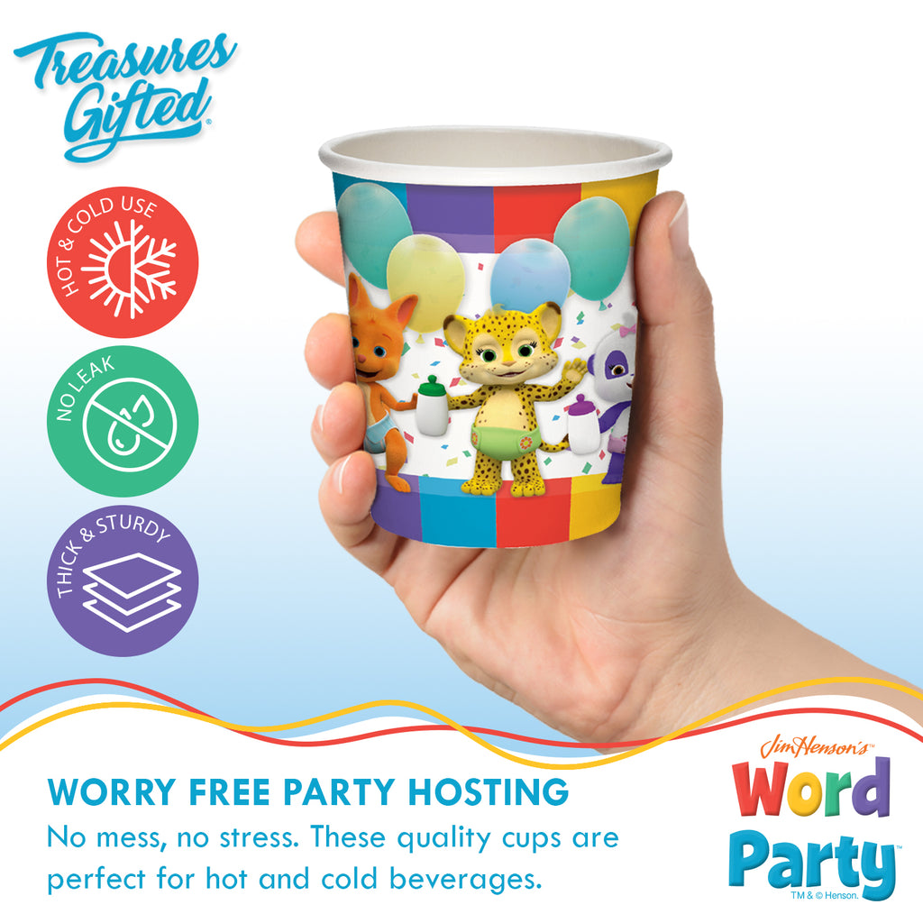 Word Party Cups - Word Party Birthday Supplies
