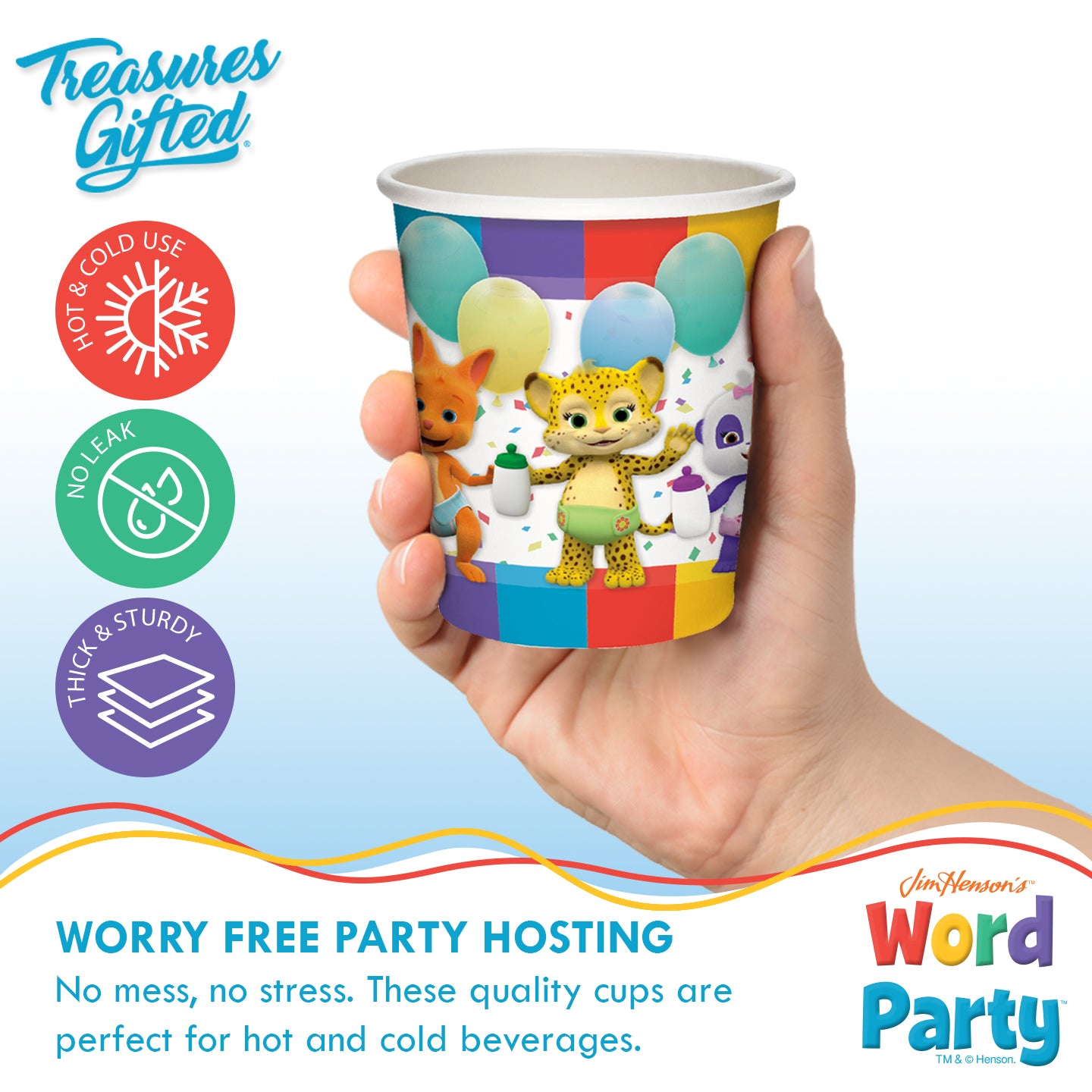 Word Party Cups - Word Party Birthday Supplies