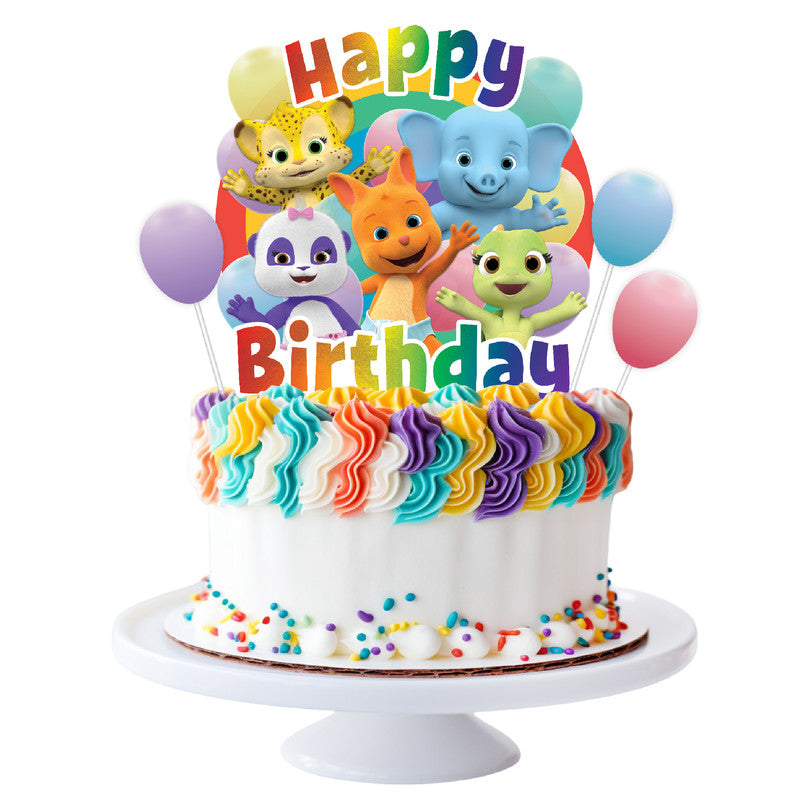 Word Party Cake Topper - Word Party Birthday Supplies