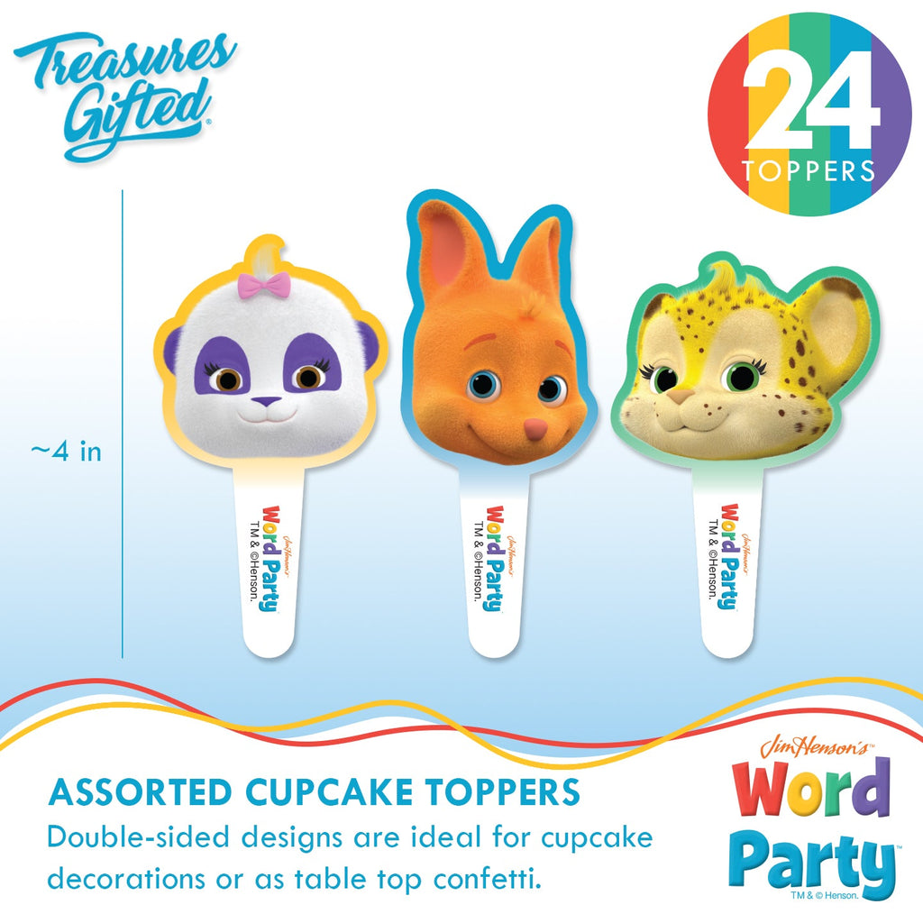 Word Party Cupcake Toppers & Word Party Cupcake Wrappers