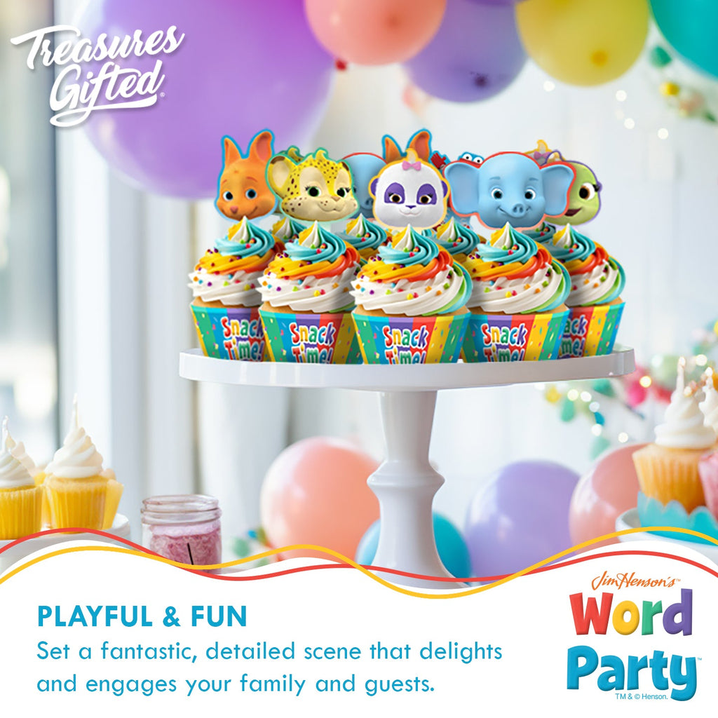 Word Party Cupcake Toppers & Word Party Cupcake Wrappers