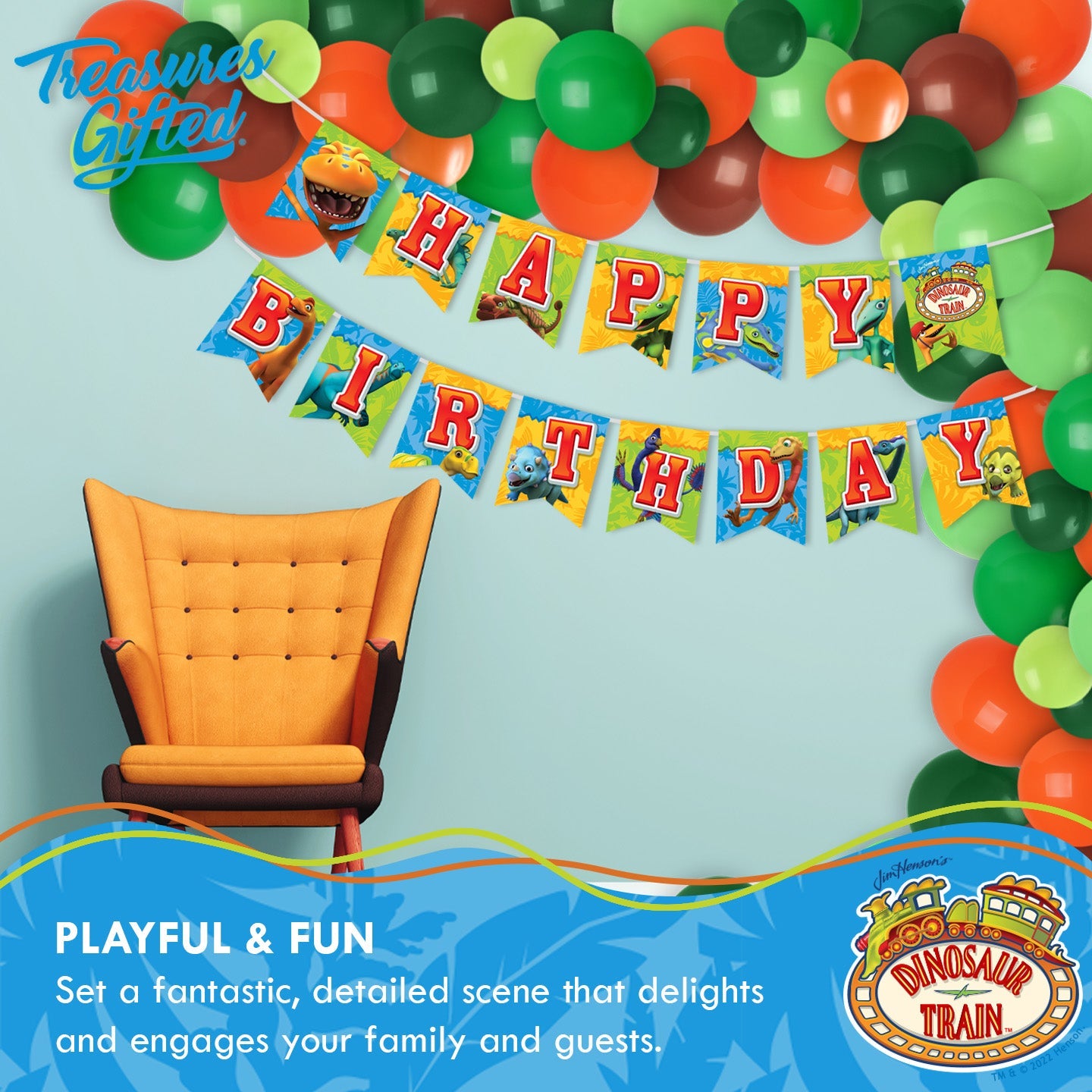 Dinosaur Train Birthday Banner - Dinosaur Train Party Supplies