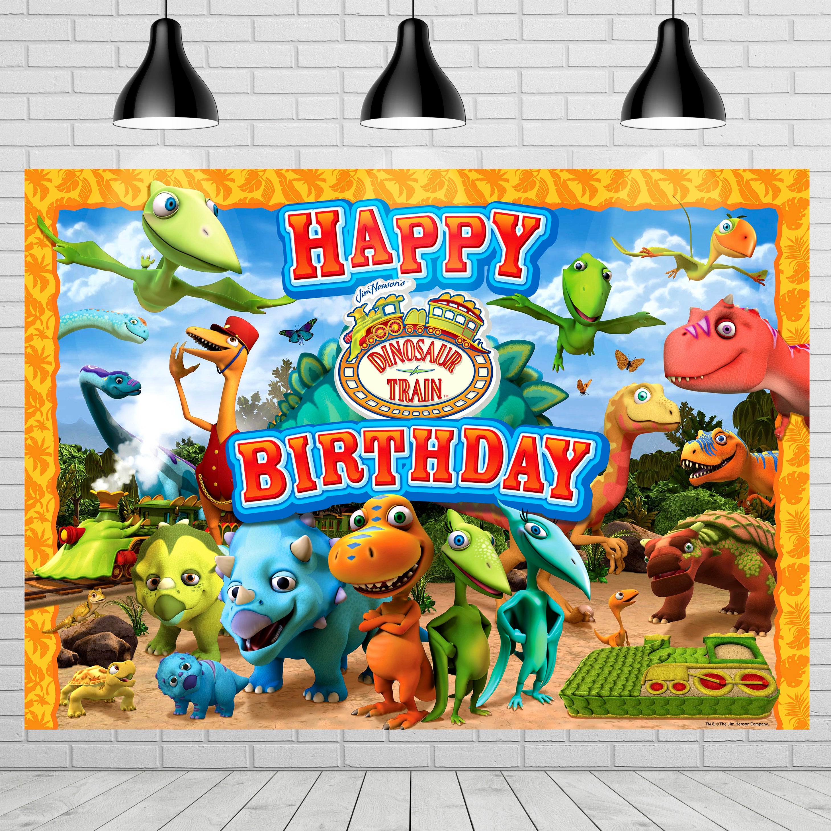 Dinosaur Train Backdrop - Dinosaur Train Party Supplies